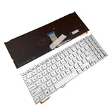 Maxbell US Layout Keyboard with Backlit for VivoBook Y5000F Y5200FB Silver