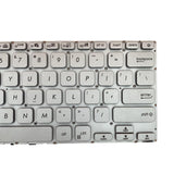 Maxbell Laptop Keyboard Aexkpe01020 0kN1-A72US22 for 14 x409 x409FJ x409UB Silver