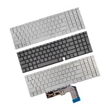 Maxbell US Layout Laptop Keyboard  for HP 15M 15-Ed Tpn-C149 Silver No Backlight