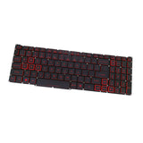 Maxbell Laptop Replacement Keyboard with Backlight US for 300 PH315-52 54 Red