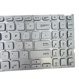 Maxbell US Layout Laptop Keyboard For VivoBook 15 x512 V5000 Silver