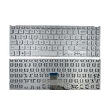 Maxbell US Layout Laptop Keyboard For VivoBook 15 x512 V5000 Silver