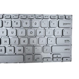 Maxbell US Layout Laptop Keyboard for x412 A412 R423 R424 Professional Silver
