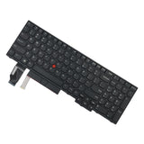 Maxbell Laptop Keyboard Replace Parts US English Layout for E580 E585 T590 E590  With Pointer