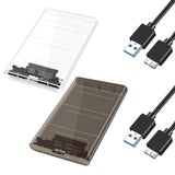 Maxbell 2.5inch External Hard Drive Enclosure SSD Enclosure 5Gbps SATA to USB 3.1 Clear