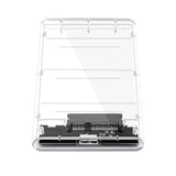 Maxbell 2.5inch External Hard Drive Enclosure SSD Enclosure 5Gbps SATA to USB 3.1 Clear