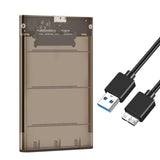 Maxbell 2.5inch External Hard Drive Enclosure SSD Enclosure 5Gbps SATA to USB 3.1 Brown