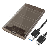 Maxbell 2.5inch External Hard Drive Enclosure SSD Enclosure 5Gbps SATA to USB 3.1 Brown