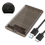 Maxbell 2.5inch External Hard Drive Enclosure SSD Enclosure 5Gbps SATA to USB 3.1 Brown