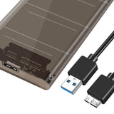 Maxbell 2.5inch External Hard Drive Enclosure SSD Enclosure 5Gbps SATA to USB 3.1 Brown