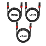Maxbell XLR Microphone Cable Audio Cable XLR Cable for PA Systems Mixers Speakers 0.3m