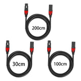 Maxbell XLR Microphone Cable Audio Cable XLR Cable for PA Systems Mixers Speakers 0.3m