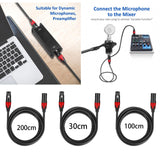 Maxbell XLR Microphone Cable Audio Cable XLR Cable for PA Systems Mixers Speakers 0.3m