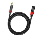 Maxbell 3 Pin XLR rca Microphone Cable Cord for Speakers XLR rca Mic Cable Male to Male 2m