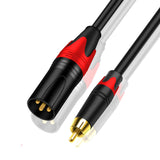 Maxbell 3 Pin XLR rca Microphone Cable Cord for Speakers XLR rca Mic Cable Male to Male 2m