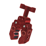 Maxbell Claw Clamp with 1/4inch Thread Holes 3/8inch Locating Pin for Camera Tripod Red