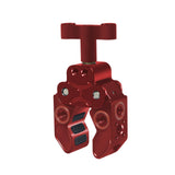 Maxbell Claw Clamp with 1/4inch Thread Holes 3/8inch Locating Pin for Camera Tripod Red