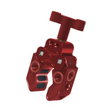 Maxbell Claw Clamp with 1/4inch Thread Holes 3/8inch Locating Pin for Camera Tripod Red