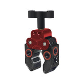 Maxbell Claw Clamp with 1/4inch Thread Holes 3/8inch Locating Pin for Camera Tripod Black Red