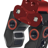 Maxbell Claw Clamp with 1/4inch Thread Holes 3/8inch Locating Pin for Camera Tripod Black Red