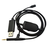 Maxbell USB to 2.5mm Earphone Audio Cable with Microphone for QC35 Y55 Y50