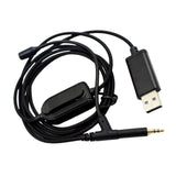 Maxbell USB to 2.5mm Earphone Audio Cable with Microphone for QC35 Y55 Y50