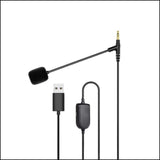 Maxbell USB to 2.5mm Earphone Audio Cable with Microphone for QC35 Y55 Y50