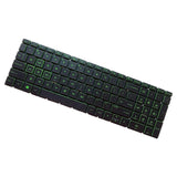 Maxbell US English Keyboard Replaces for HP 15-Dx Tpn-C136 Professional Components Green Letter Black
