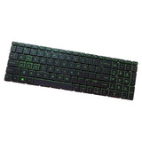 Maxbell US English Keyboard Replaces for HP 15-Dx Tpn-C136 Professional Components Green Letter Black