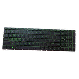 Maxbell US English Keyboard Replaces for HP 15-Dx Tpn-C136 Professional Components Green Letter Black