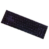 Maxbell US English Keyboard Replaces for HP 15-Dx Tpn-C136 Professional Components Purple Letter Black
