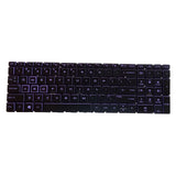 Maxbell US English Keyboard Replaces for HP 15-Dx Tpn-C136 Professional Components Purple Letter Black