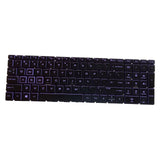 Maxbell US English Keyboard Replaces for HP 15-Dx Tpn-C136 Professional Components Purple Letter Black