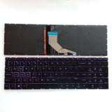 Maxbell US English Keyboard Replaces for HP 15-Dx Tpn-C136 Professional Components Purple Letter Black