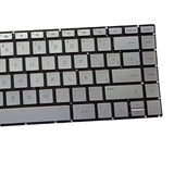 Maxbell Laptop Keyboard Replacement Spanish for 14-Bk Tpn-W125 Silver Backlight