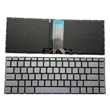 Maxbell Laptop Keyboard Replacement Spanish for 14-Bk Tpn-W125 Silver Backlight