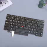 Maxbell Russian Keyboard Russian Layout with Pointer for E480 E490 No Backlit