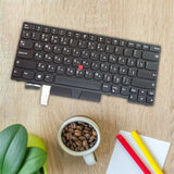 Maxbell Russian Keyboard Russian Layout with Pointer for E480 E490 No Backlit