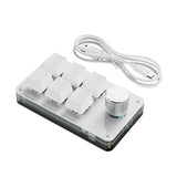 Maxbell Programming macro Knob Keyboard Multifunctional Portable White