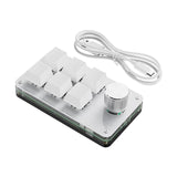 Maxbell Programming macro Knob Keyboard Multifunctional Portable White