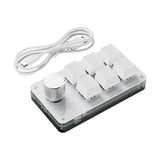 Maxbell Programming macro Knob Keyboard Multifunctional Portable White