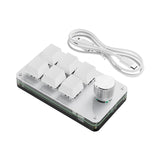 Maxbell Programming macro Knob Keyboard Multifunctional Portable White