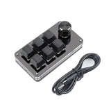 Maxbell Programming macro Knob Keyboard Multifunctional Portable Black