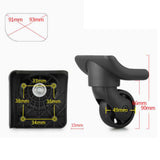 Maxbell 2x Luggage Wheels Replacement Accessories for Travel Suitcase Travelling Bag