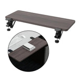 Maxbell Clamp On Keyboard Tray Arm Wrist Rest Shelf ,55x24cm Wood Professional