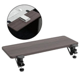 Maxbell Clamp On Keyboard Tray Arm Wrist Rest Shelf ,55x24cm Wood Professional