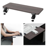 Maxbell Clamp On Keyboard Tray Arm Wrist Rest Shelf ,55x24cm Wood Professional
