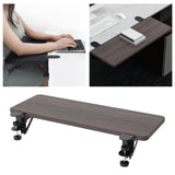 Maxbell Clamp On Keyboard Tray Arm Wrist Rest Shelf ,55x24cm Wood Professional