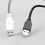 Maxbell LED USB Circular Light Flexible Gooseneck Reading Lamp, Adjustable Angle White