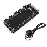Maxbell ARGB Splitter 5V 3Pin Hub Interface with Extension Cable for LED Controller